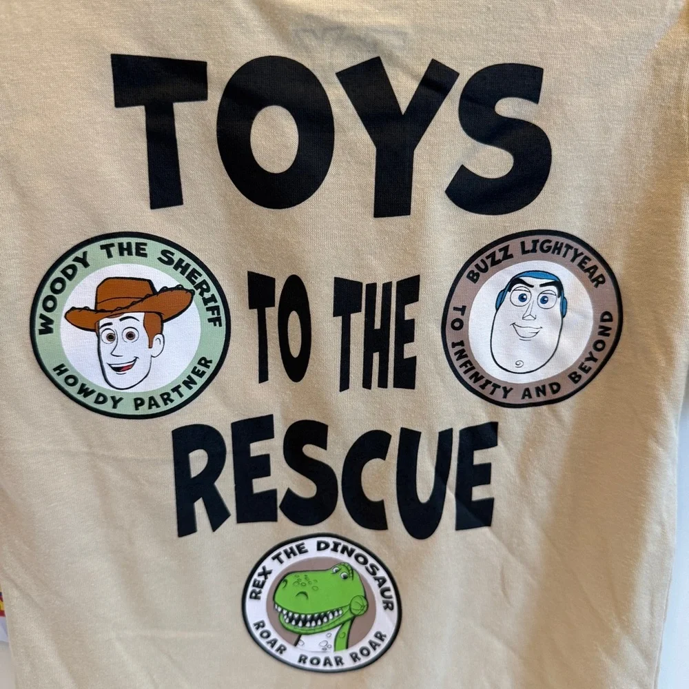 Disney Toy Story Toddler T-Shirt Size 3T Kids Woody & Buzz Tee Short Sleeve NWT - Picture 4 of 5